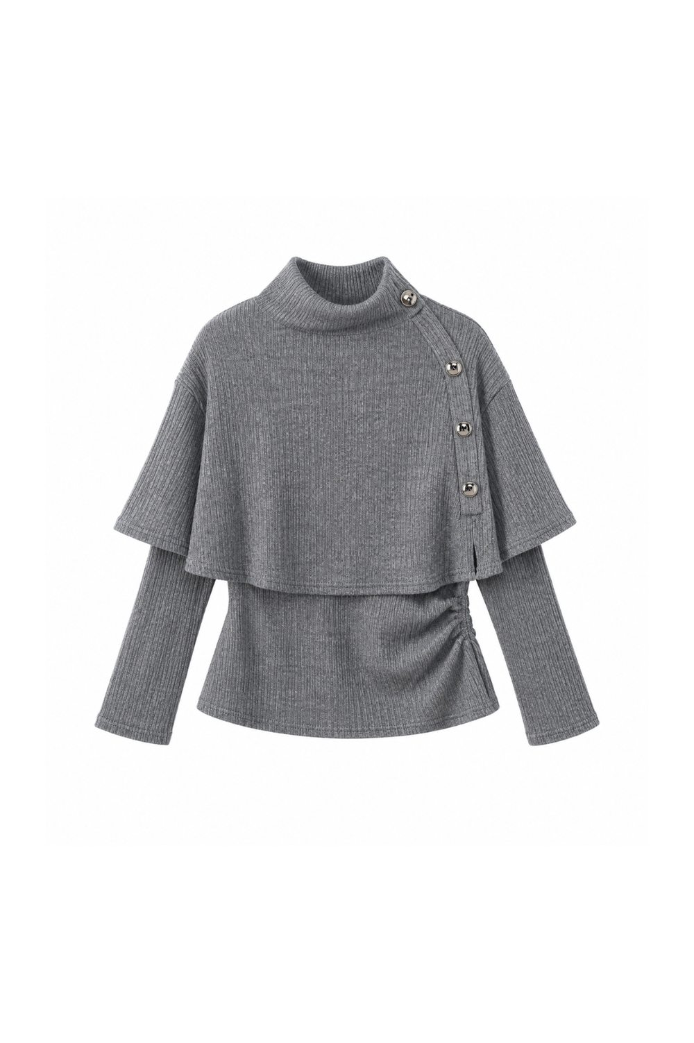 Capucine Cape Layered Knit Tops