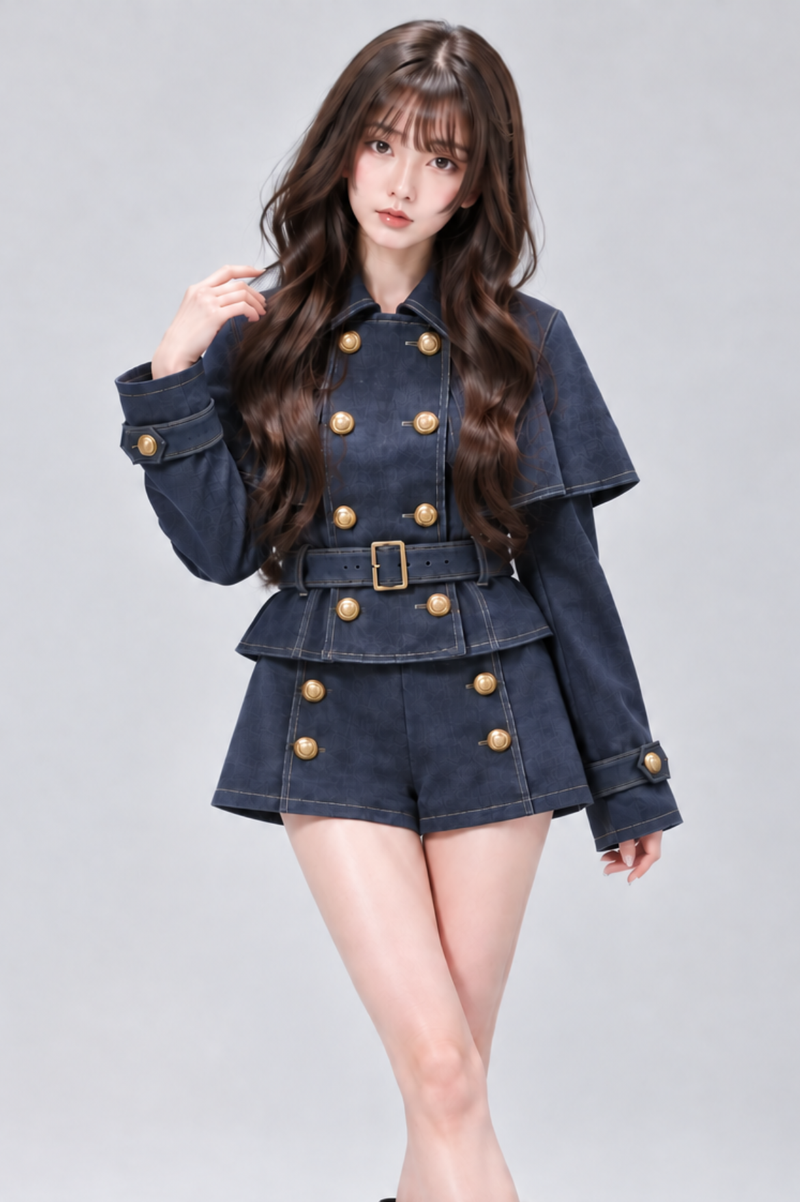 Victoire Cape Trench Set-up ヴィクトワールケープトレンチセットアップ RE-10218