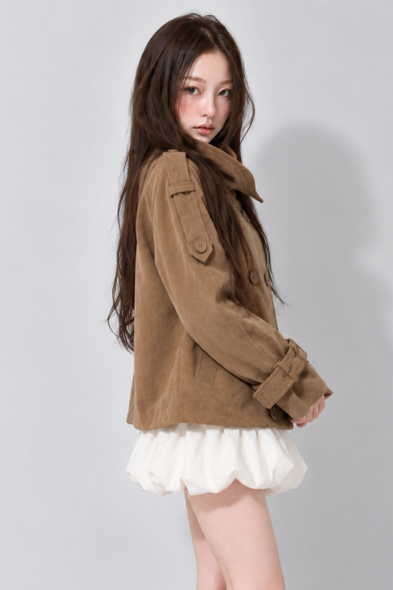 Sépia Suede Short Trench セピアスエードショートトレンチ RE-10208
