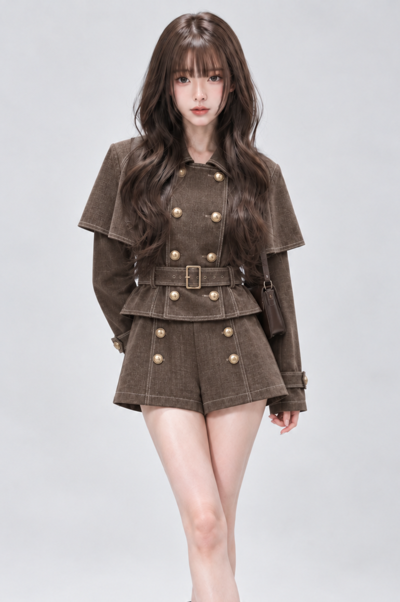 Victoire Cape Trench Set-up ヴィクトワールケープトレンチセットアップ RE-10218