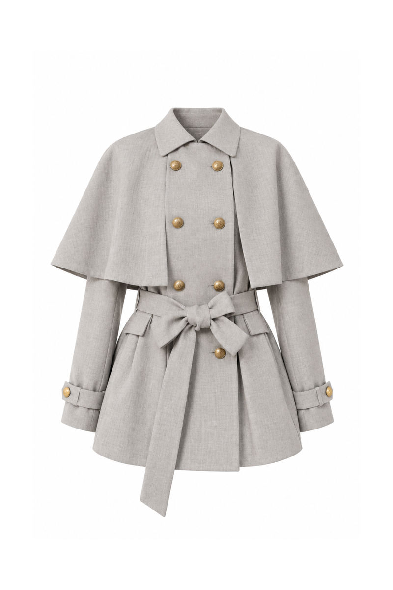 Lumière Cape Short Trench リュミエールケープショートトレンチ RE-10220