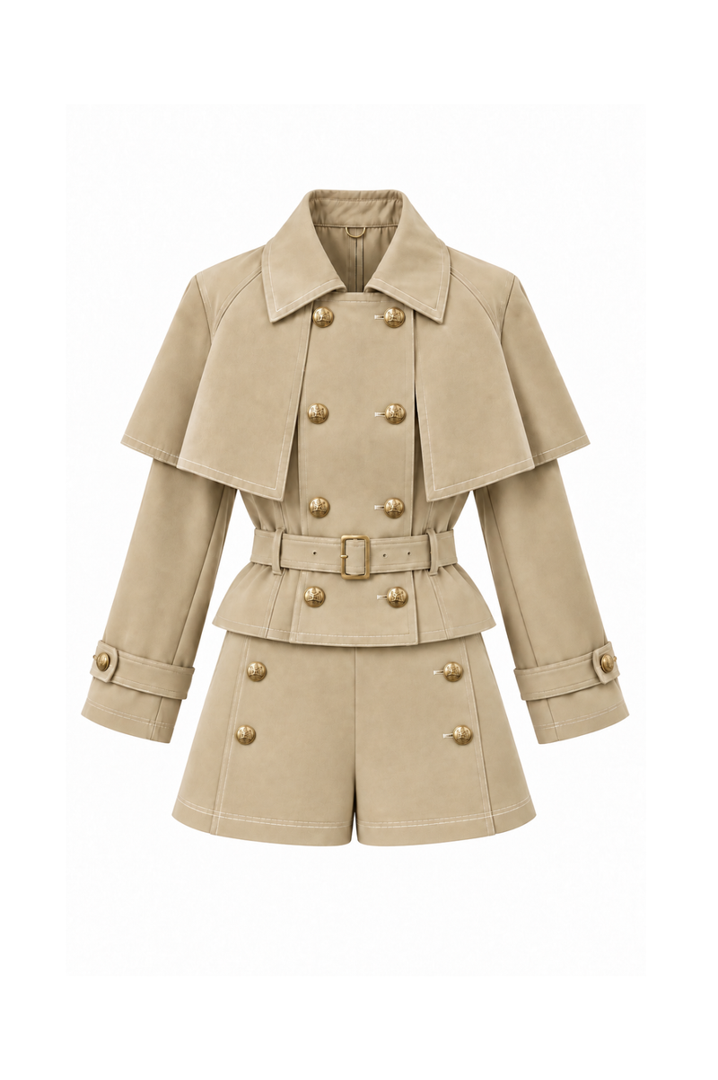 Victoire Cape Trench Set-up ヴィクトワールケープトレンチセットアップ RE-10218