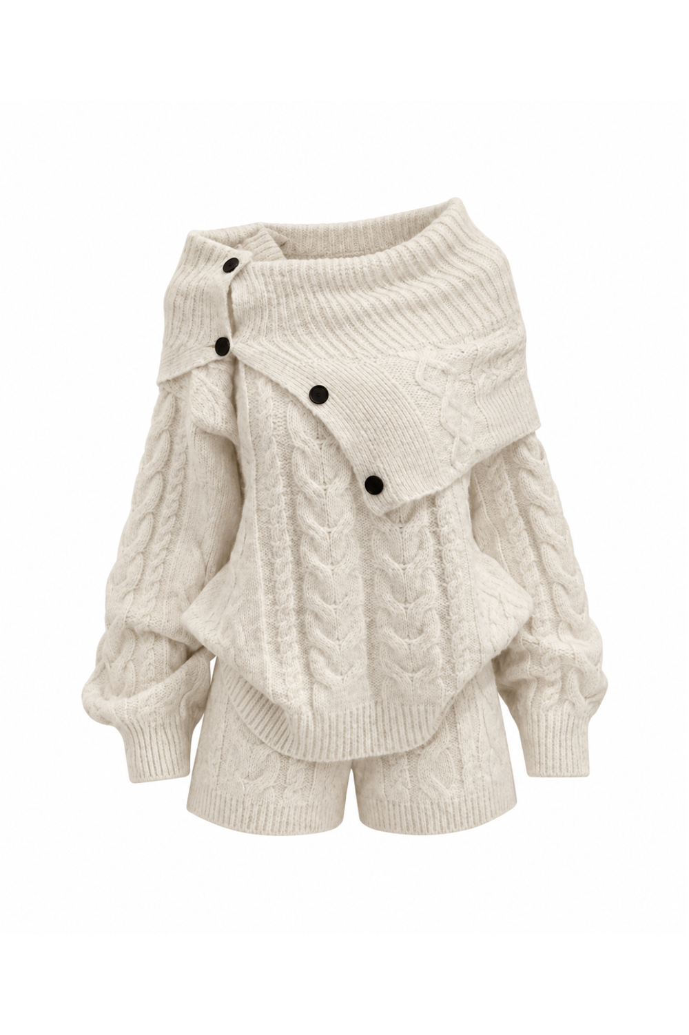 Neige Shawl Knit Set-up