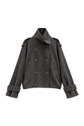 Sépia Suede Short Trench セピアスエードショートトレンチ RE-10208