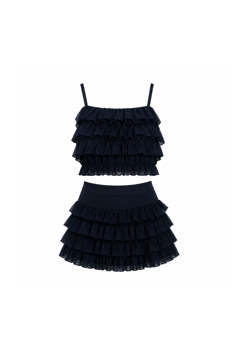 【予約販売】Navy Muse Frill Set-up ネイビーフリルセットアップ RE-10193
