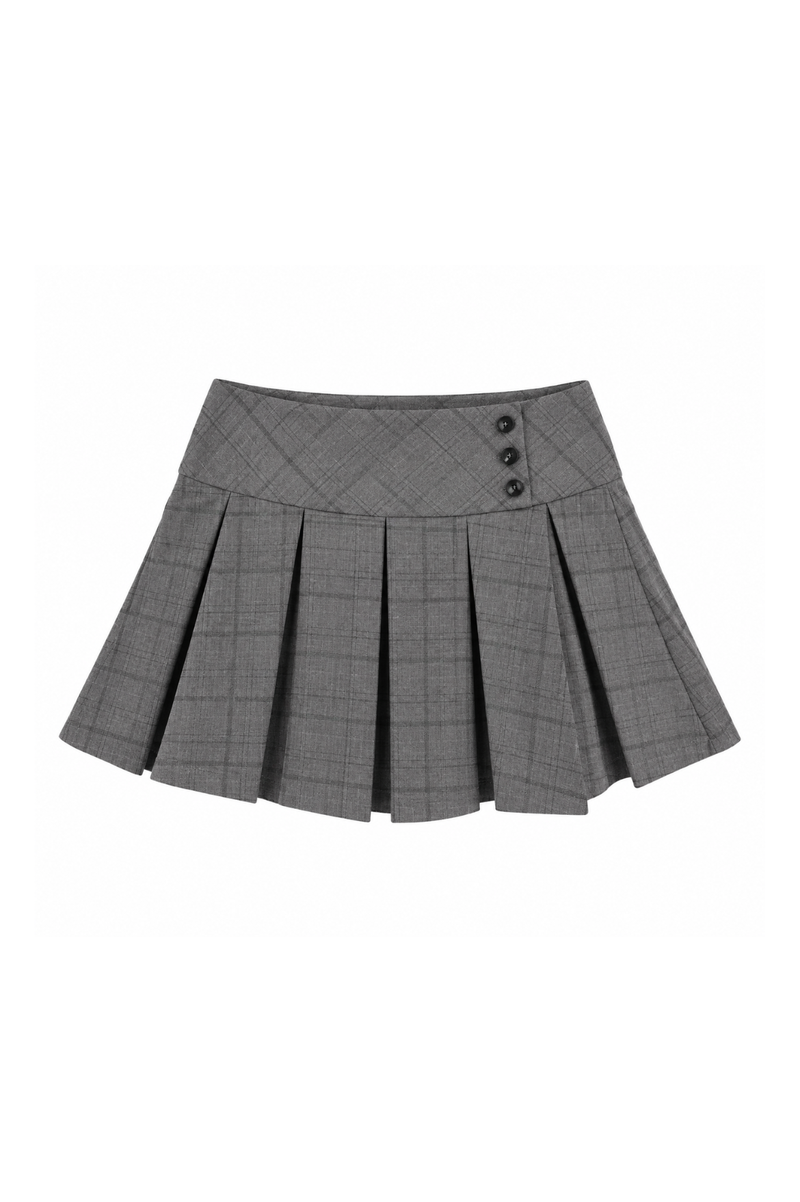 Colette Check Pleats Mini Skirt コレットチェックプリーツミニスカート RE-10213