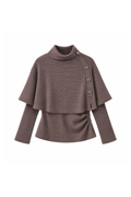 Capucine Cape Layered Knit Tops カプシーヌケープレイヤードニットトップス RE-10214