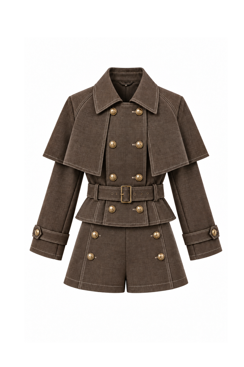 Victoire Cape Trench Set-up ヴィクトワールケープトレンチセットアップ RE-10218
