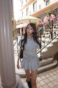 Lace Layer Pleated Skirt レースプリーツスカート RE-10140