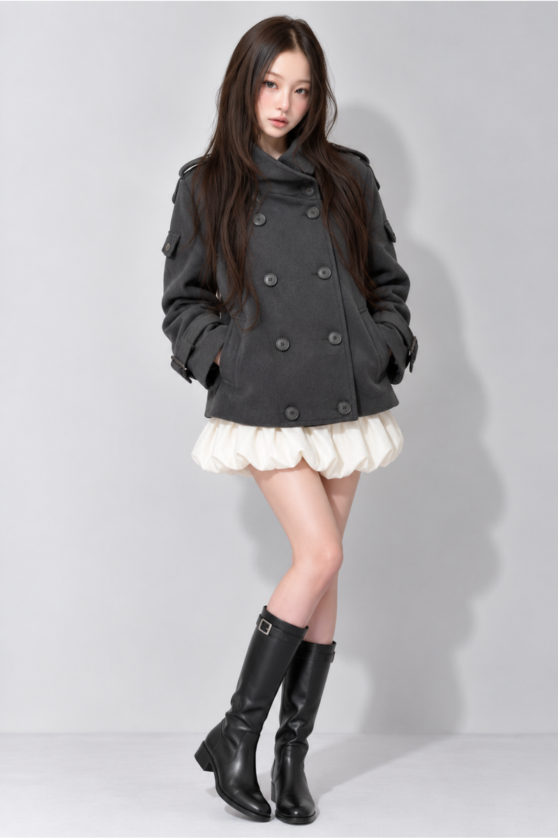 Sépia Suede Short Trench セピアスエードショートトレンチ RE-10208