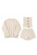 Neige Shawl Knit Set-up ネージュショールニットセットアップ RE-10205