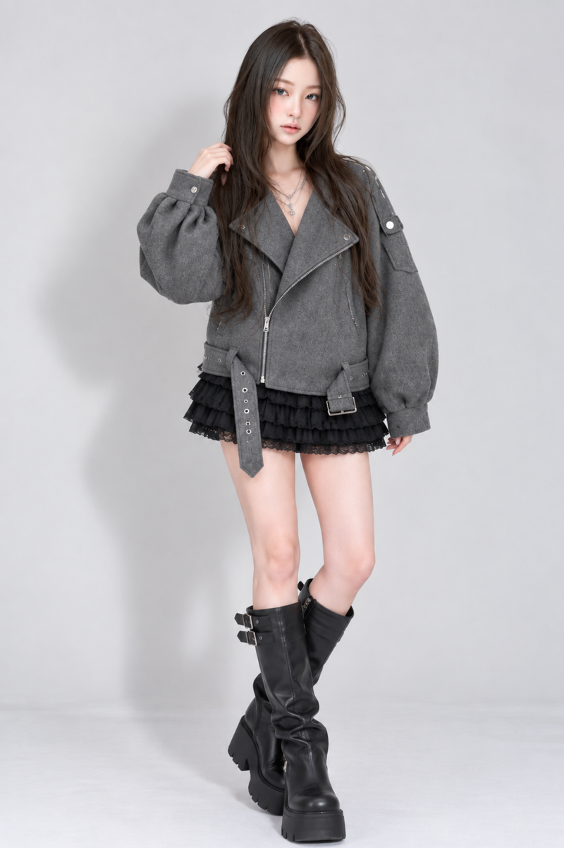 Cendre Oversized Riders Jacket サンドルオーバーライダースジャケット RE-10216