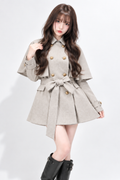 Lumière Cape Short Trench リュミエールケープショートトレンチ RE-10220