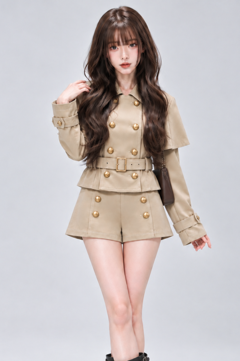 Victoire Cape Trench Set-up ヴィクトワールケープトレンチセットアップ RE-10218