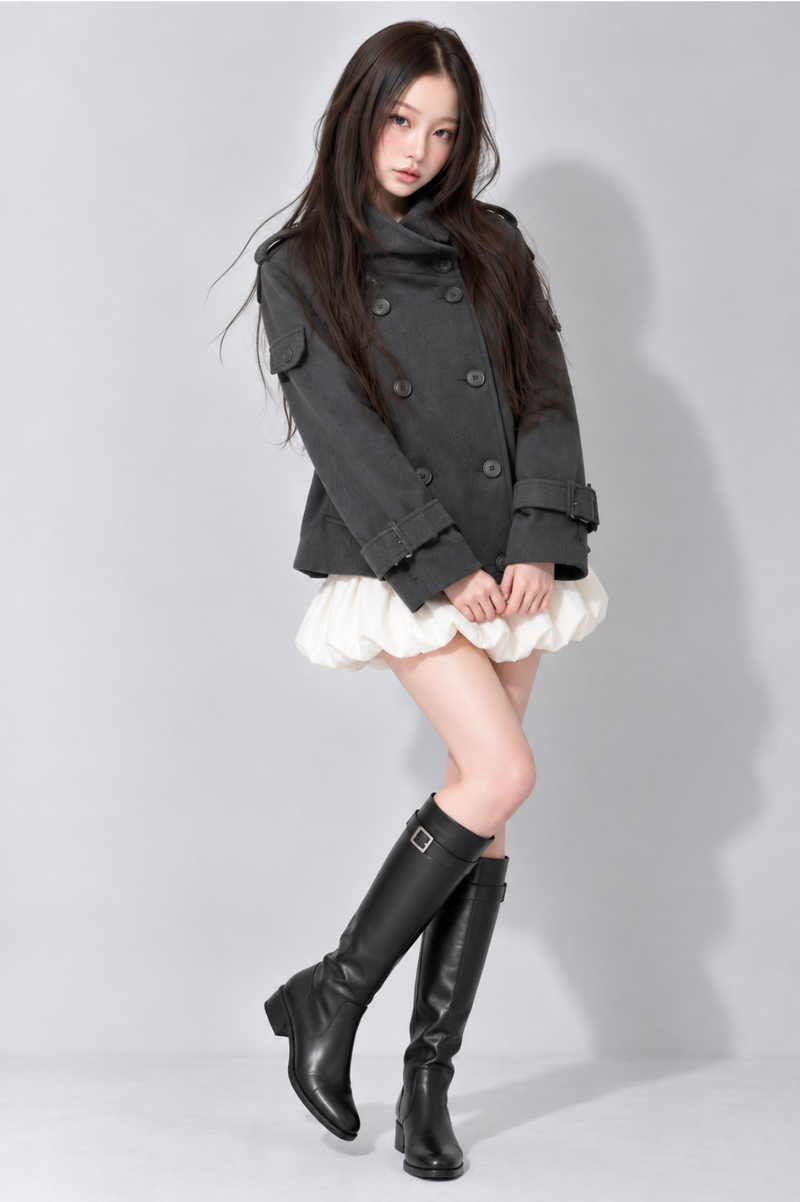Sépia Suede Short Trench セピアスエードショートトレンチ RE-10208