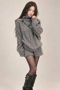 Neige Shawl Knit Set-up ネージュショールニットセットアップ RE-10205