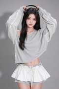 8/29 20:00~販売開始 Nuage One Shoulder Set-up ニュアージュワンショルセットアップ RE-10198