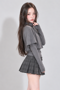 Capucine Cape Layered Knit Tops カプシーヌケープレイヤードニットトップス RE-10214