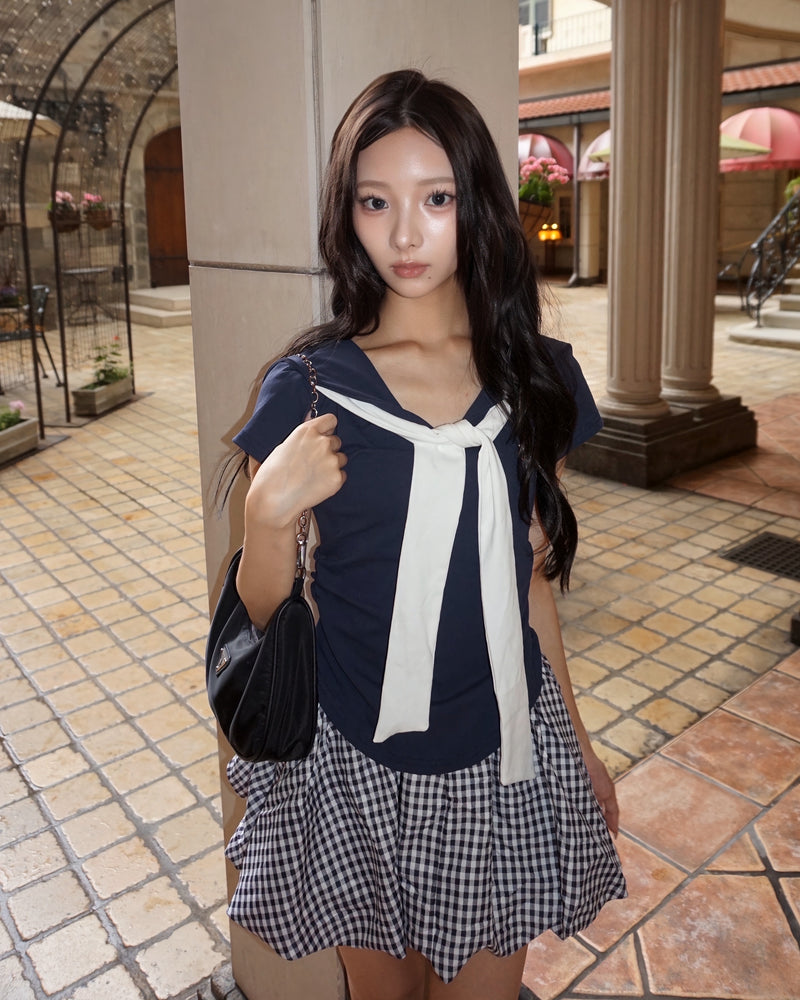 6/6 20:00~ Navy Balloon Skirt ネイビーバルーンスカート RE-10155