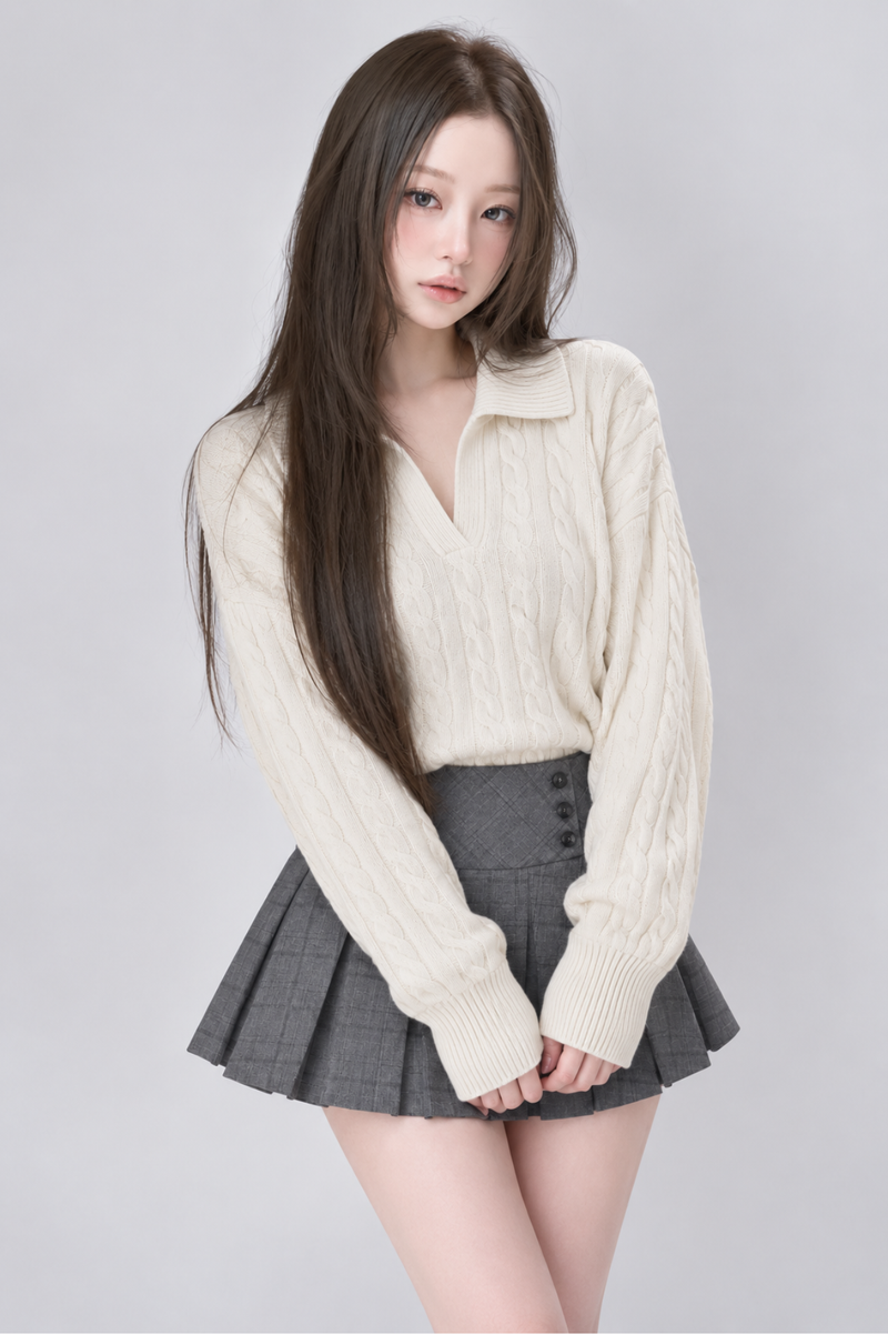 Colette Check Pleats Mini Skirt コレットチェックプリーツミニスカート RE-10213