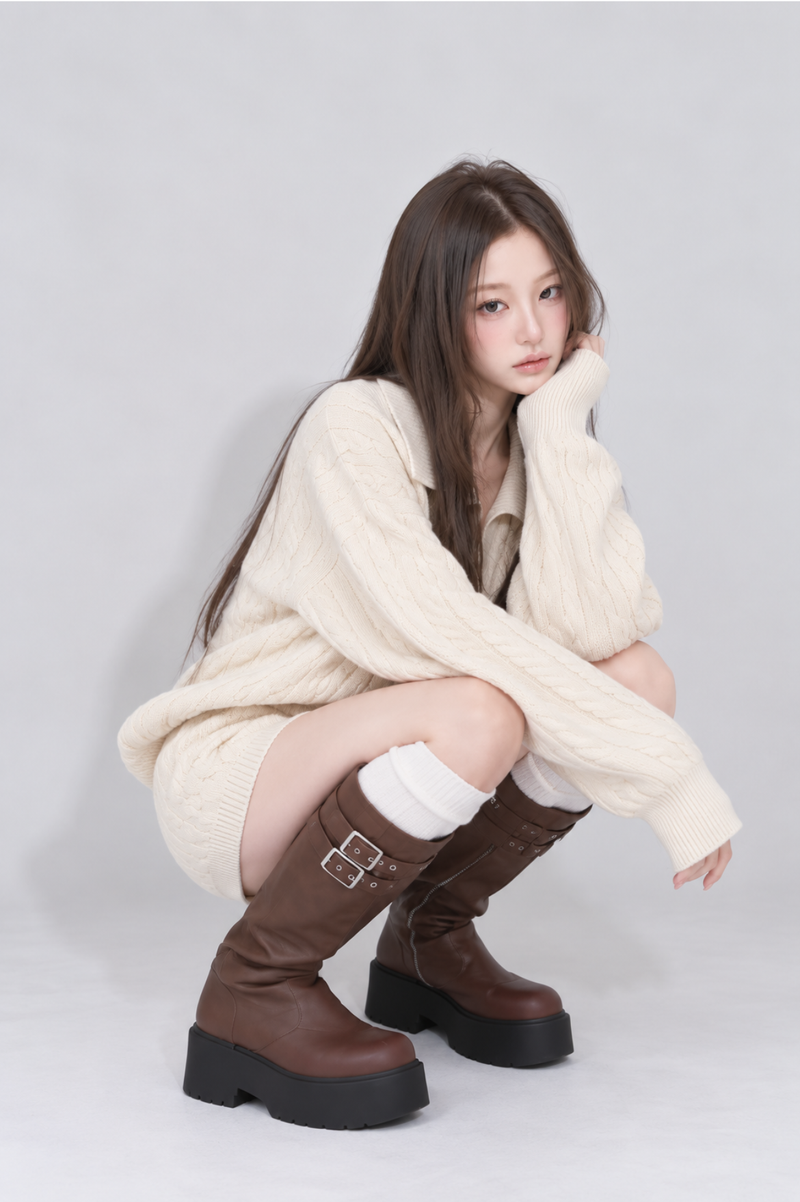Camille Polo Knit Set-up カミーユポロニットセットアップ RE-10206