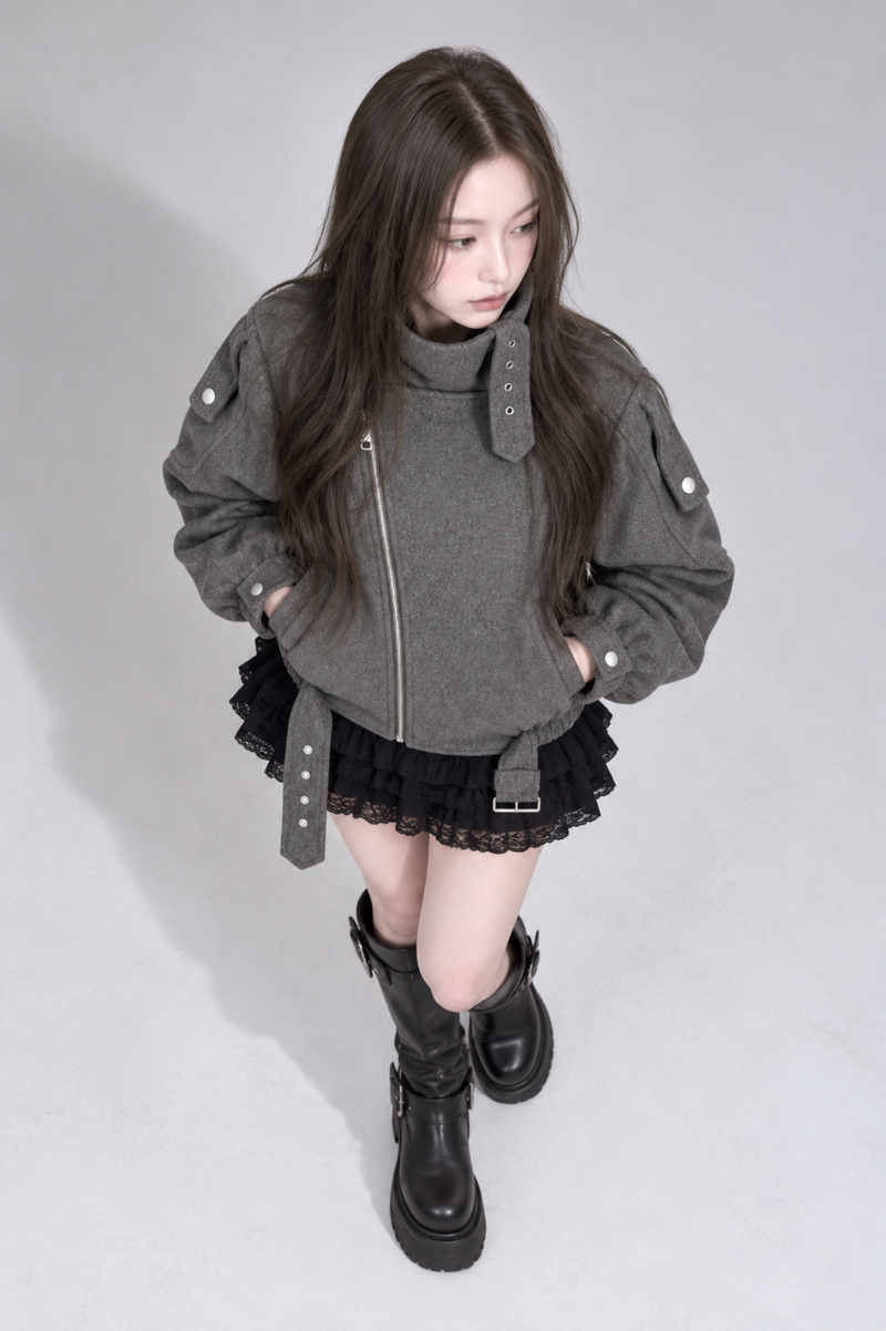 Cendre Oversized Riders Jacket サンドルオーバーライダースジャケット RE-10216