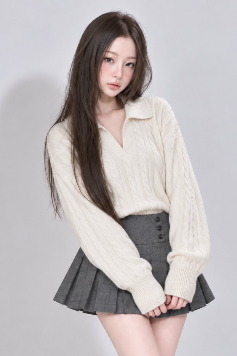 Colette Check Pleats Mini Skirt コレットチェックプリーツミニスカート RE-10213
