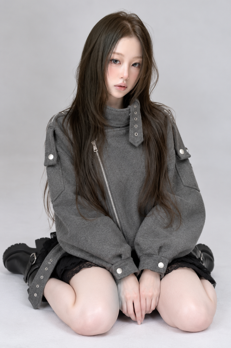 Cendre Oversized Riders Jacket サンドルオーバーライダースジャケット RE-10216