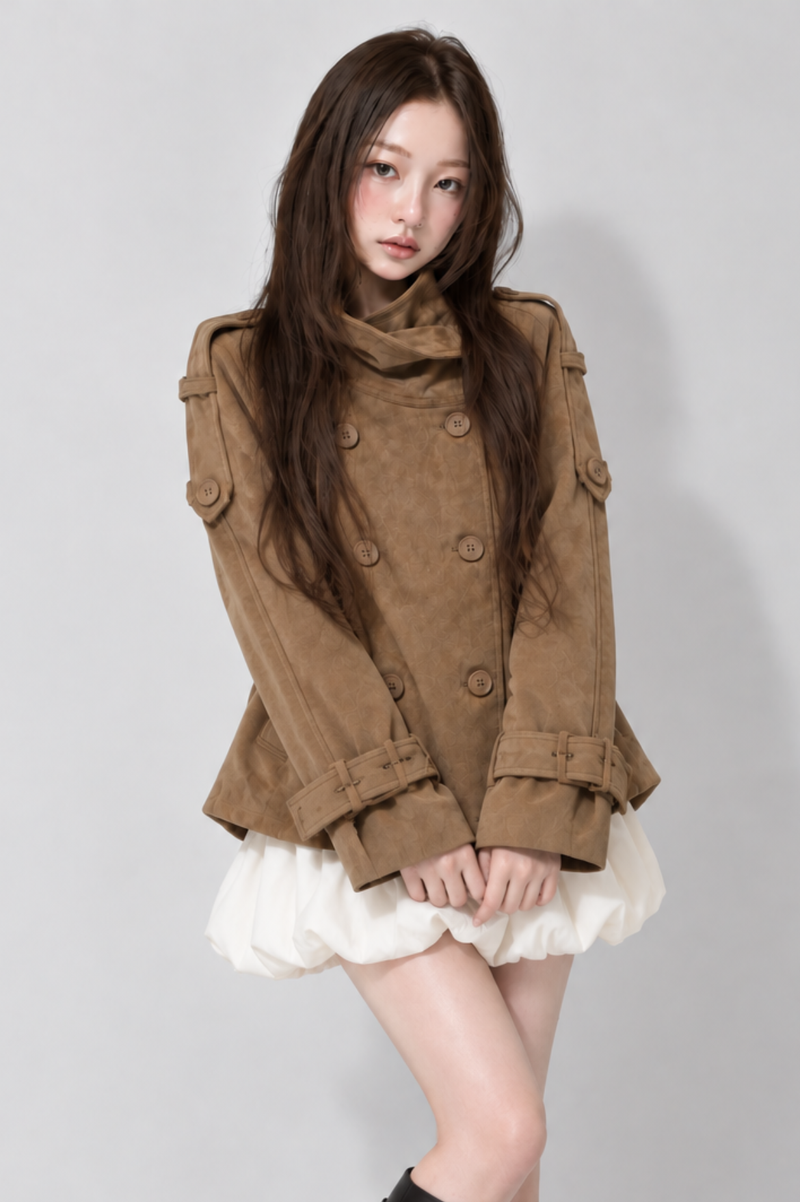 Sépia Suede Short Trench セピアスエードショートトレンチ RE-10208