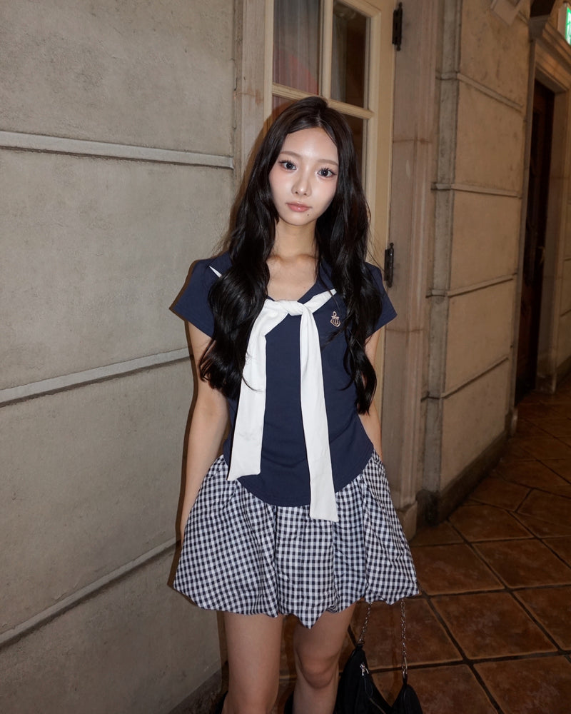 6/6 20:00~ Navy Muse Tops セーラー風トップス RE-10154