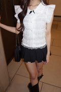 Noir Ribbon Lace Tops ノワールレースタンクトップ RE-10148