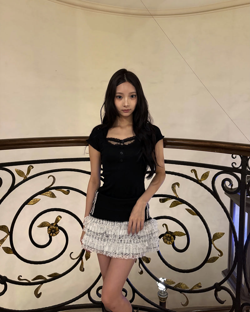 6/6 20:00~Dot Tulle Mood Tops ドットチュールトップス RE-10153