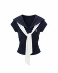 6/6 20:00~ Navy Muse Tops セーラー風トップス RE-10154