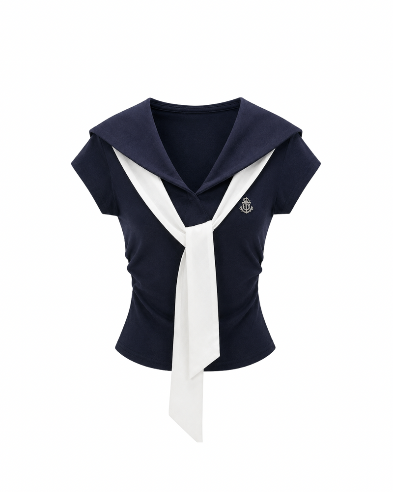 6/6 20:00~ Navy Muse Tops セーラー風トップス RE-10154