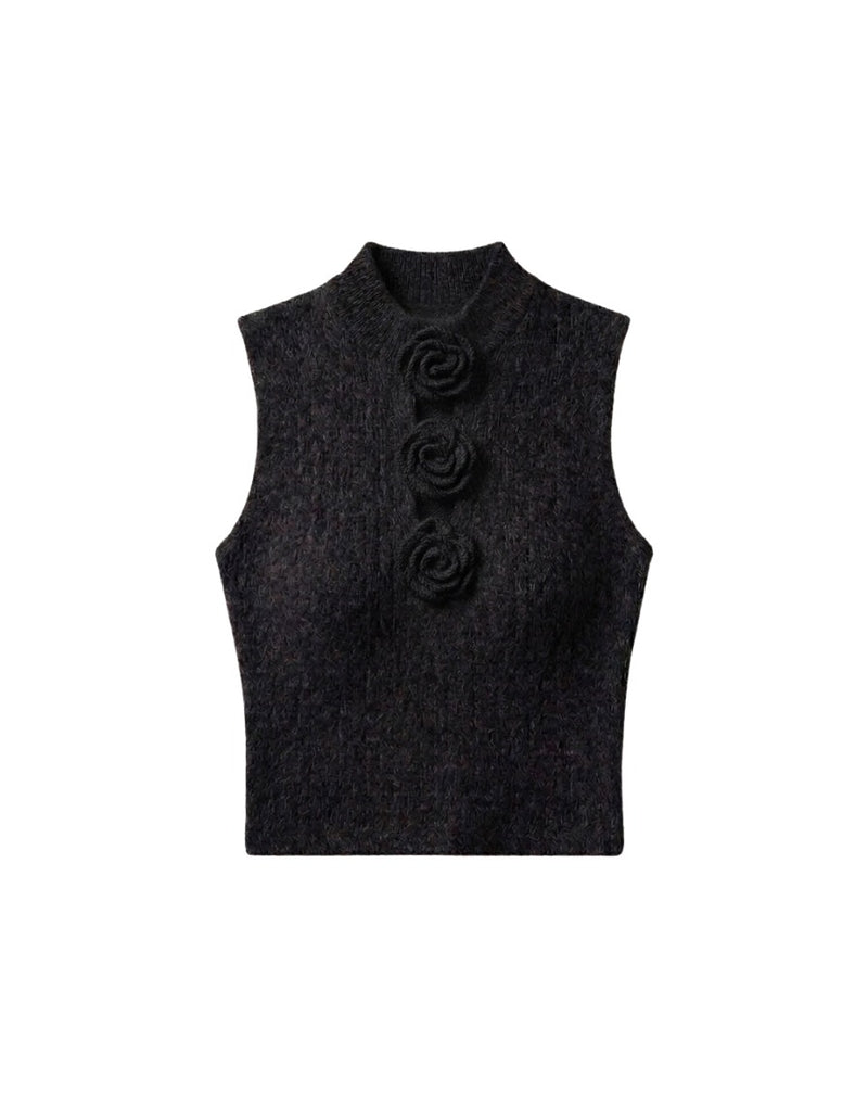 Rose Button Knit Vest ロゼボタンニットベスト RE-10117